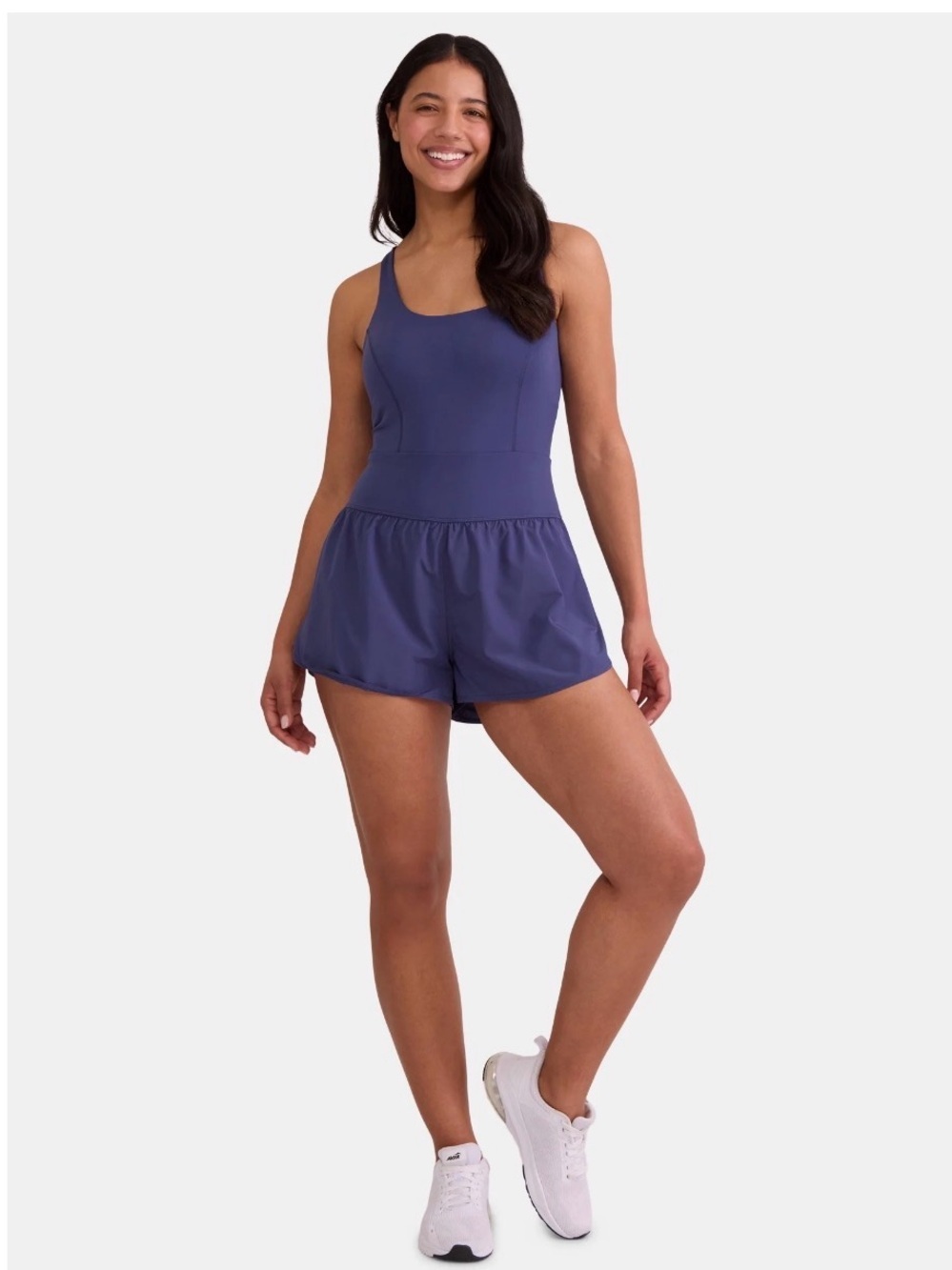 Avia Purple One Piece Performance Romper with Built-In Short, Size Large 12/14.